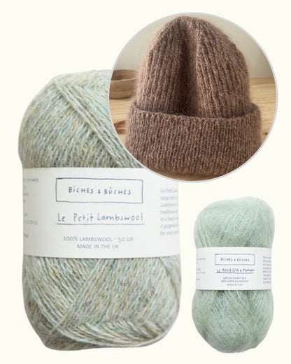 London Beanie | Enkel hue i Le Petit Lambswool og Le Petit Silk & Mohair fra Biches & Bûches