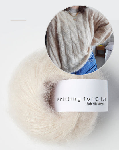 Louise Blouse von wemadewardrobe mit Soft Silk Mohair von Knitting for Olive 10