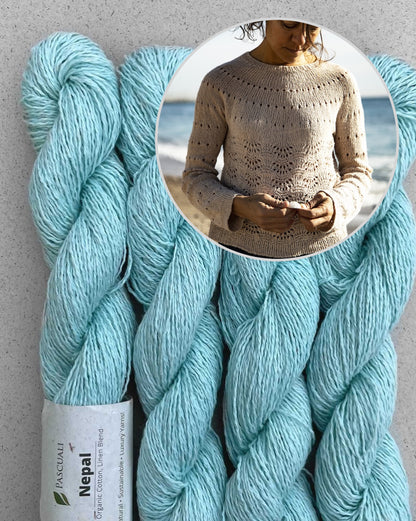Lovely Sweater | fine shell pattern made from Nepal by Pascuali