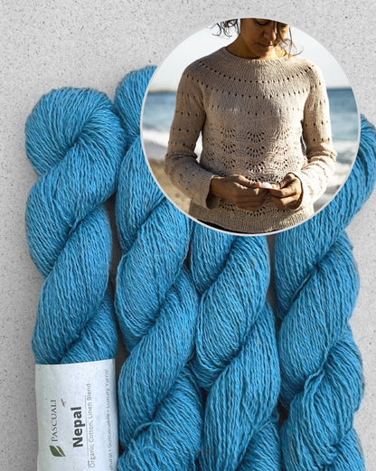 Lovely Sweater | fine shell pattern made from Nepal by Pascuali