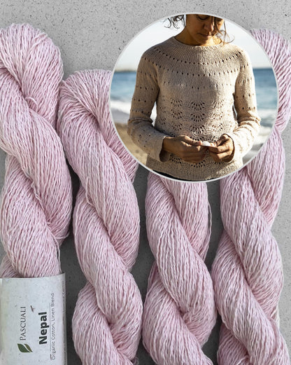 Lovely Sweater | fine shell pattern made from Nepal by Pascuali