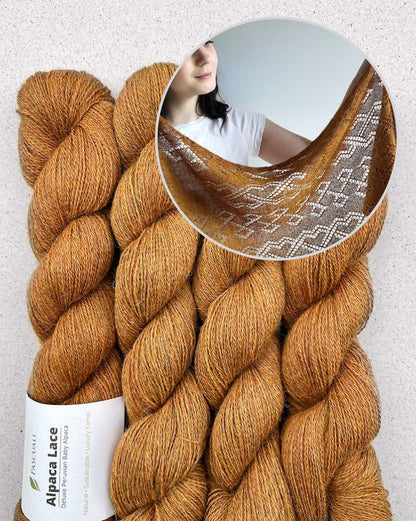 Lucarne Scarf | fint hulmønster - super blød i Alpaca Lace fra Pascuali