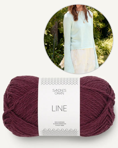 Lyra Sweater Summer | basic summer blouse made from Line by Sandnes Garn