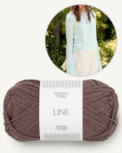 Lyra Sweater Summer | basic summer blouse made from Line by Sandnes Garn