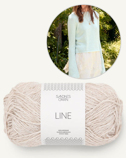 Lyra Sweater Summer | basic summer blouse made from Line by Sandnes Garn