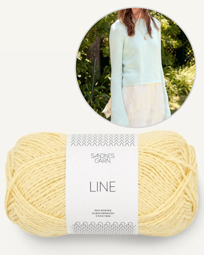 Lyra Sweater Summer | basic summer blouse made from Line by Sandnes Garn
