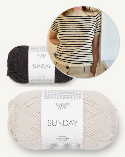 Manon Tee | maritime dreamy stripes from Sunday by Sandnes Garn