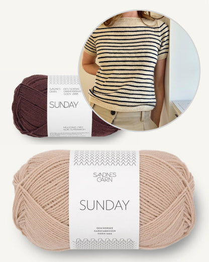 Manon Tee | maritime dreamy stripes from Sunday by Sandnes Garn