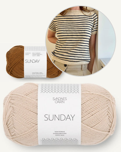 Manon Tee | maritime dreamy stripes from Sunday by Sandnes Garn