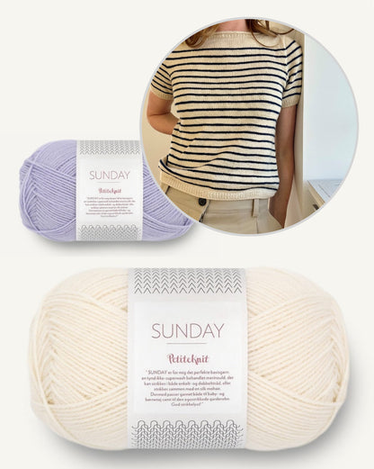 Manon Tee | maritime dreamy stripes from Sunday by Sandnes Garn