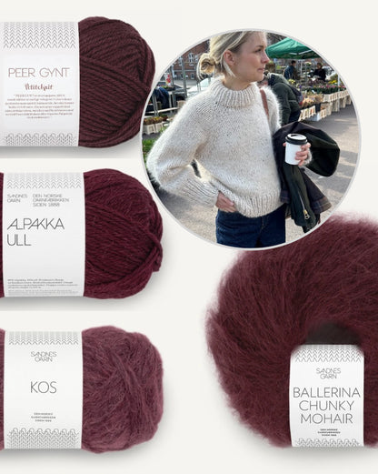 Marble Sweater | super cozy warm made from Kos, Alpakka Ull, Peer Gynt, and Ballerina Chunky by Sandnes