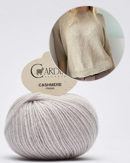 Chemisier Maria - manches courtes | t-shirt doucement moelleux en cachemire classique de Cardiff