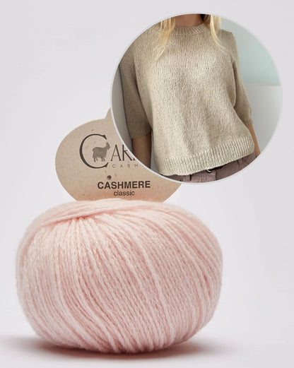 Chemisier Maria - manches courtes | t-shirt doucement moelleux en cachemire classique de Cardiff