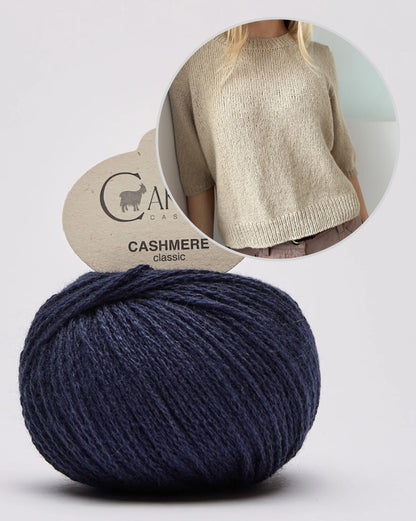Chemisier Maria - manches courtes | t-shirt doucement moelleux en cachemire classique de Cardiff