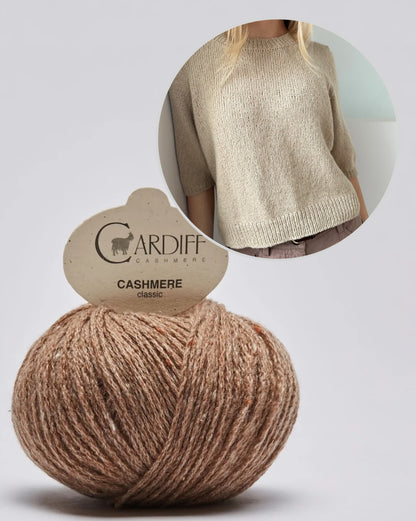 Chemisier Maria - manches courtes | t-shirt doucement moelleux en cachemire classique de Cardiff