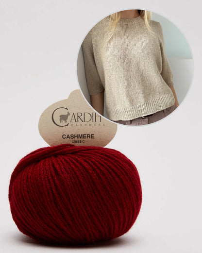 Chemisier Maria - manches courtes | t-shirt doucement moelleux en cachemire classique de Cardiff