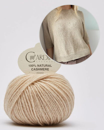 Chemisier Maria - manches courtes | t-shirt doucement moelleux en cachemire classique de Cardiff
