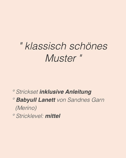 Marius Genser Junior - kuschelweich | klassisches Muster aus Babyull Lanett von Sandnes Garn