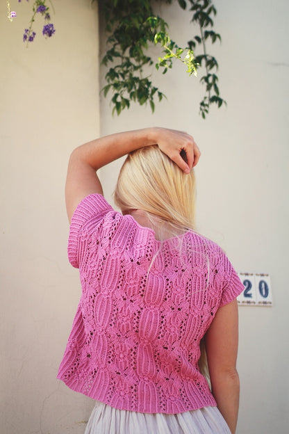 Woollahra Tee | Shirt mit wunderschönem Muster aus Mandarin Petit von Sandnes Garn
