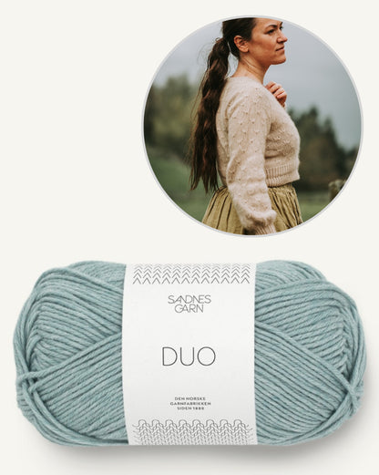 Meadowflower Cardigan - Sandnes Edition | light and summery made from Duo by Sandnes Garn