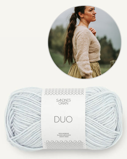 Meadowflower Cardigan - Sandnes Edition | light and summery made from Duo by Sandnes Garn