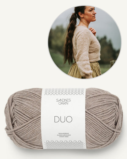 Meadowflower Cardigan - Sandnes Edition | light and summery made from Duo by Sandnes Garn