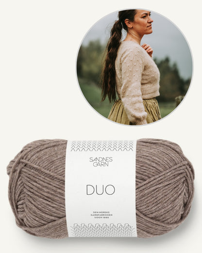 Meadowflower Cardigan - Sandnes Edition | light and summery made from Duo by Sandnes Garn
