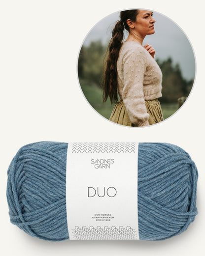 Meadowflower Cardigan - Sandnes Edition | light and summery made from Duo by Sandnes Garn
