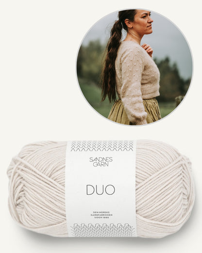 Meadowflower Cardigan - Sandnes Edition | light and summery made from Duo by Sandnes Garn