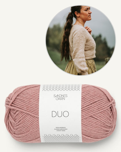 Meadowflower Cardigan - Sandnes Edition | light and summery made from Duo by Sandnes Garn