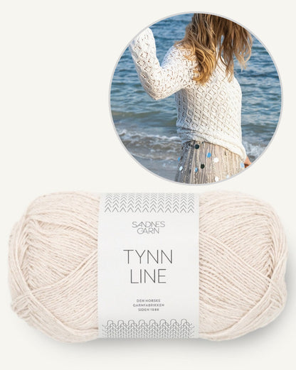 Sea Breeze Pullover | perfect for vacation made from Tynn Line by Sandnes Garn