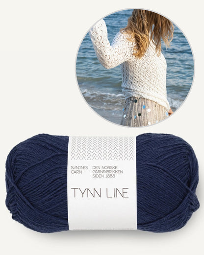Sea Breeze Pullover | perfect for vacation made from Tynn Line by Sandnes Garn