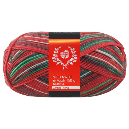 Meilenweit 6-ply Christmas | festively shimmering, woolly warm