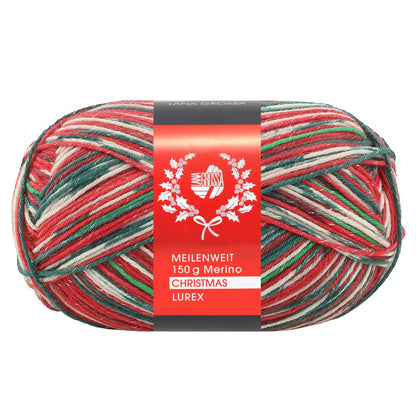Meilenweit 6-ply Christmas | festively shimmering, woolly warm