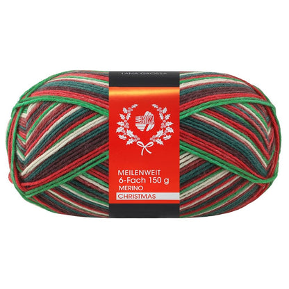 Meilenweit 6-ply Christmas | festively shimmering, woolly warm