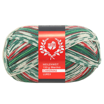 Meilenweit 6-ply Christmas | festively shimmering, woolly warm