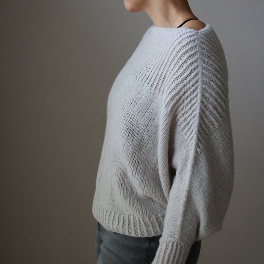 Snow Cloud Sweater | oversized sweater made from Superkid Seta by Lana Grossa