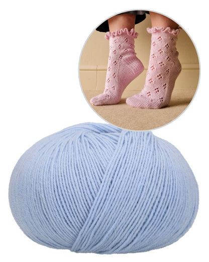 Midsummer Dancer Socks | fortryllende flæsesokker med cashmere premium