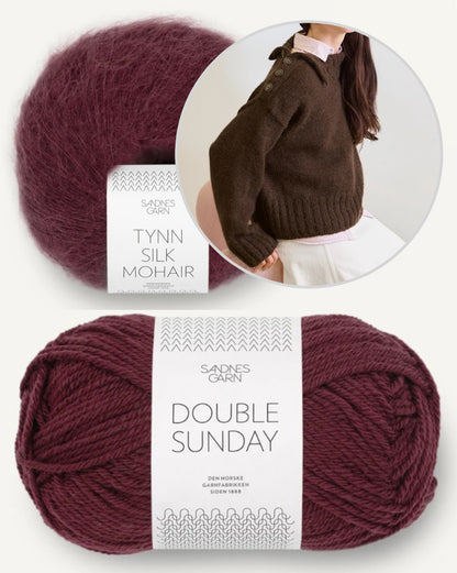 Mina Sweater | casual oversized sweater from Double Sunday and Tynn Silk Mohair by Sandnes Garn