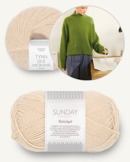 Mindy Sweater | pull confortable en Sunday et Tynn Silk Mohair