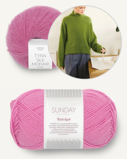 Mindy Sweater | pull confortable en Sunday et Tynn Silk Mohair