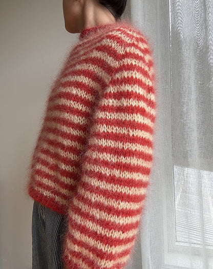Miyu Sweater | varm med fina ränder av Ballerina Chunky Mohair från Sandnes Garn