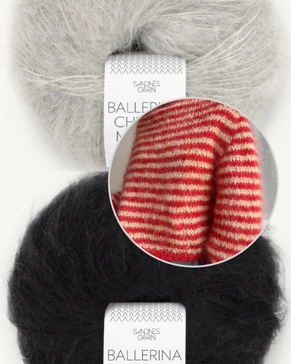 Miyu Sweater | varm med fina ränder av Ballerina Chunky Mohair från Sandnes Garn