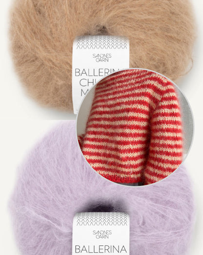 Miyu Sweater | varm med fina ränder av Ballerina Chunky Mohair från Sandnes Garn