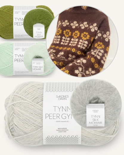 Mona Sweater | Flowerpower aus Tynn Peer Gynt und Tynn Silk Mohair von Sandnes Garn