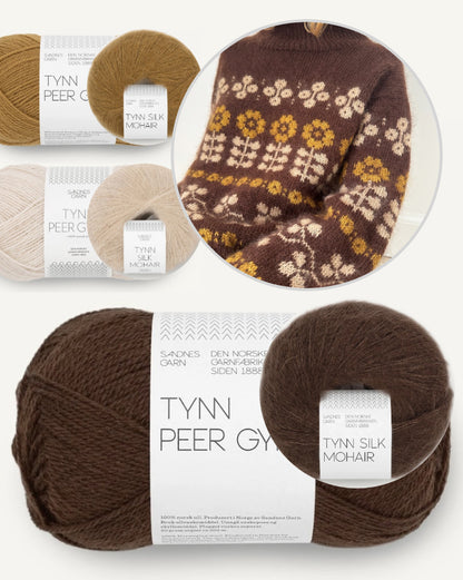 Mona Sweater | Flowerpower aus Tynn Peer Gynt und Tynn Silk Mohair von Sandnes Garn