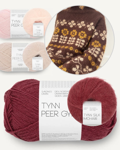 Mona Sweater | Flowerpower aus Tynn Peer Gynt und Tynn Silk Mohair von Sandnes Garn