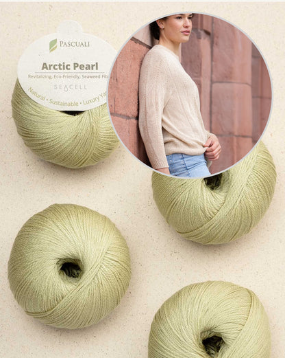 Moon Weave Sweater | zart seidige Textur aus Arctic Pearl von Pascuali