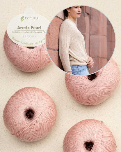 Moon Weave Sweater | zart seidige Textur aus Arctic Pearl von Pascuali
