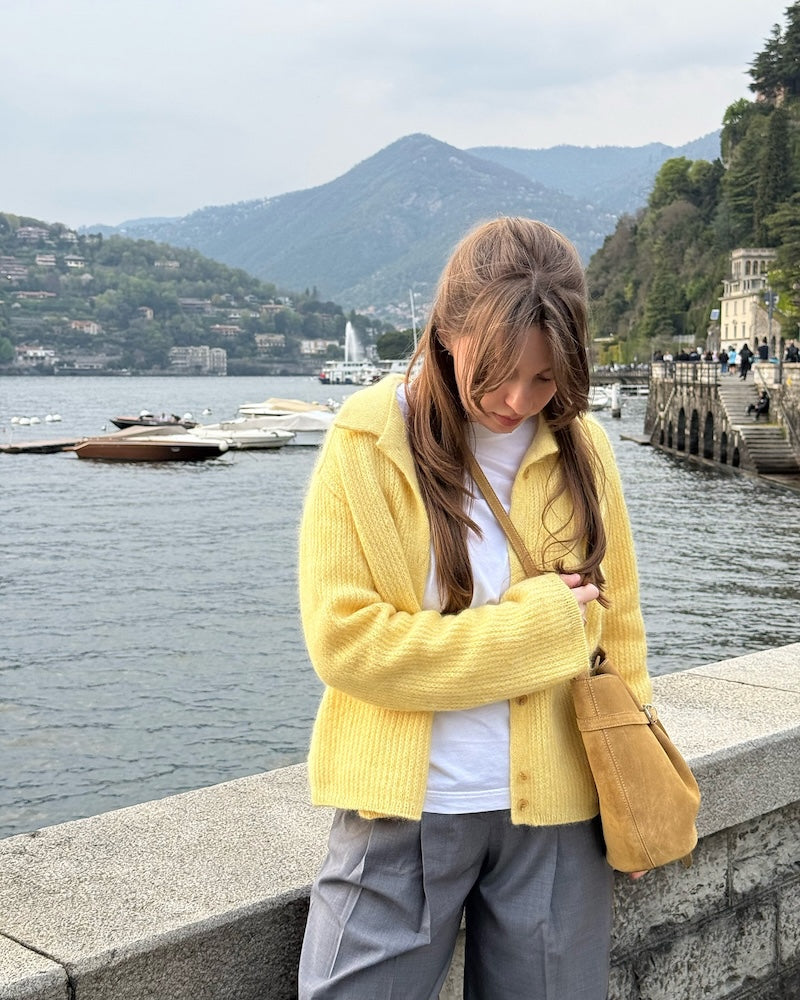 Chantal Collar Cardigan von Moreca Knit mit Wild & Soft und Kid Seta von Gepard Garn 1